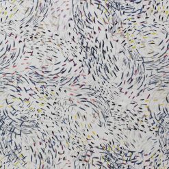Scattered Strokes on White Quilt Cotton Fabric by Keepsake Calico
