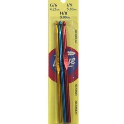 Boye Starter Aluminum Crochet Hook Set Size G, H, I