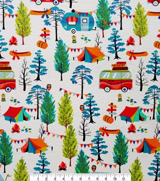 Campers Super Snuggle Flannel Fabric - Image 2