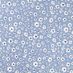 Floral on Light Blue Quilt Cotton Fabric by Keepsake Calico