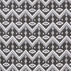 Aztec Pattern on Gray Anti Pill Fleece Fabric