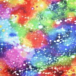 Rainbow Galaxy Novelty Cotton Fabric